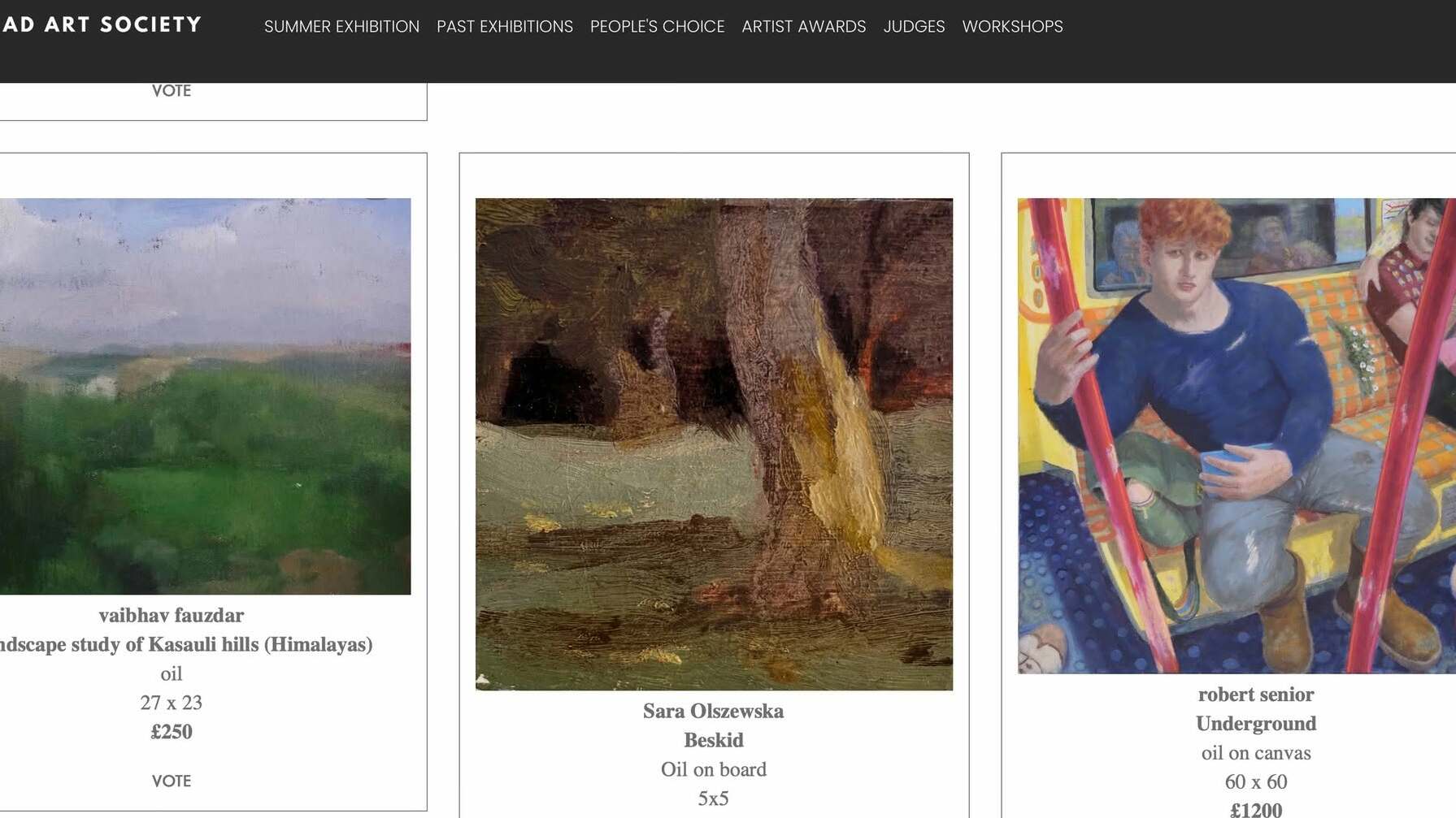 Obraz „Beskid” Sary Olszewskiej zakwalifikował się do wystawy Hampstead Art Society.