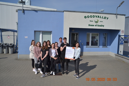 Wizyta studyjna w Goodvalley Polska studentów kierunku Technologia Żywności i Żywienie Człowieka w dniu 19.05.2022