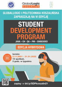 GlobalLogic zaprasza do zapisywania się na SDP  Student Development Program VI edycja.