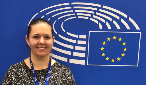 Magdalena Małecka z Biura Projektów Badawczych na stażu w Komisji Europejskiej