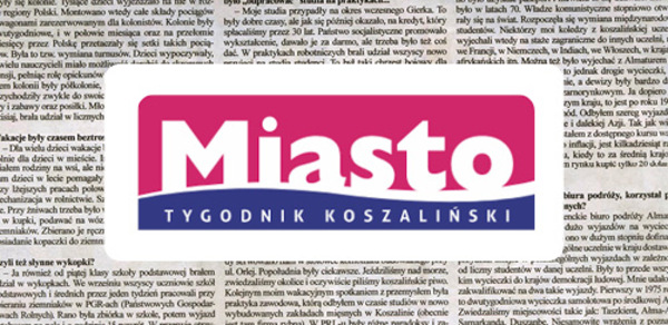 Mass media w kampanii wyborczej / Miasto. Tygodnik Koszaliński 