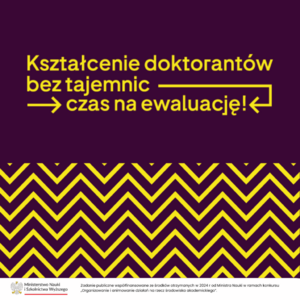 Przedstawicielka Samorządu Doktorantów na konferencji „Wyzwania procesu ewaluacji jakości kształcenia w szkołach doktorskich”