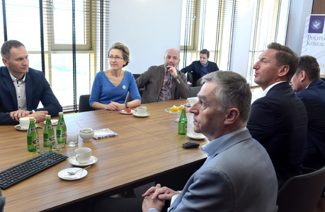 Spotkanie samorządowców z władzami Politechniki Koszalińskiej
