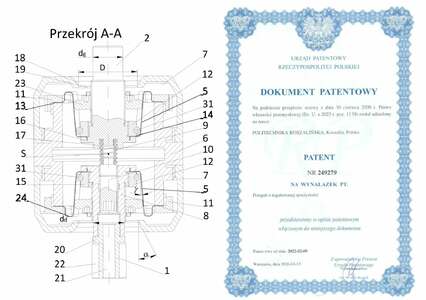 Zespół naukowców Politechniki Koszalińskiej opatentował "Przegub o regulowanej sprężystości"
