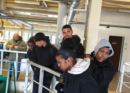 Studenci Erasmus+ wraz z polskimi studentami wzięli udział w zajęciach terenowych w Stacji Uzdatniania Wody w Koszalinie