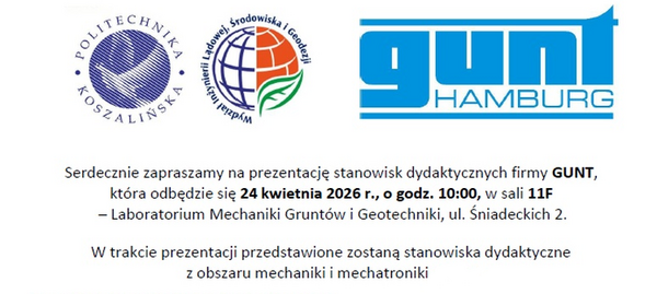 Zaprosznie na prezentację stanowisk dydaktycznych firmy GUNT