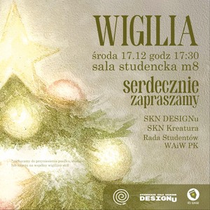 Zaproszenie na WIGILIĘ WAiW