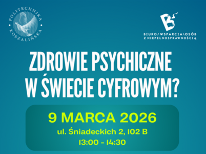 Szkolenie 9 marca - „Zdrowie psychiczne w świecie cyfrowym?”