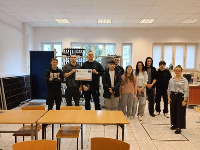Zajęcia promocyjne na Politechnice Koszalińskiej dla Zespołu Szkół Ogólnokształcących i Technicznych z Miastka.