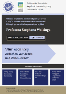 Wykład Profesora Stephana Woltinga