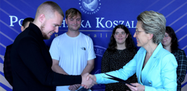 Spotkanie studenckich władz z rektor Politechniki Koszalińskiej