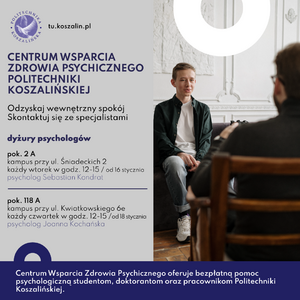 Centrum Wsparcia Zdrowia Psychicznego Politechniki Koszalińskiej