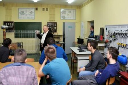 Wizyta klas maturalnych „Koszalińskiego Elektronika”  na Wydziale Mechanicznym Politechniki Koszalińskiej w dniach 30 i 31 stycznia 2017 roku