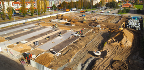 Powstaje parking przed budynkami Cognitarium